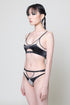 MAE Satin Light Half-Moon Cut-Out G-String